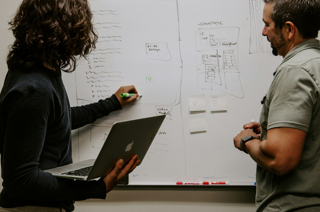 research team analyzing data